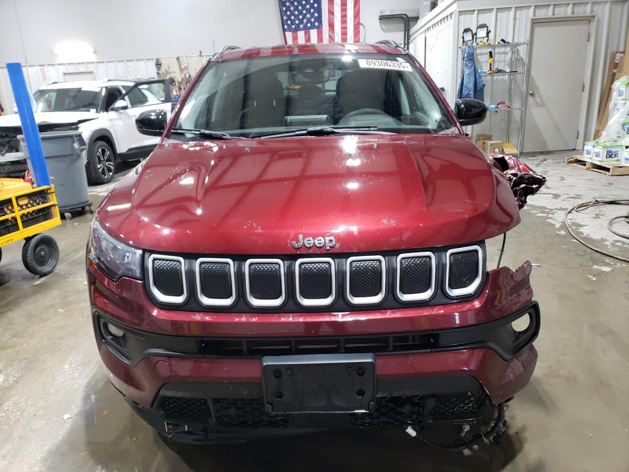 2022 Jeep Compass VIN 3C4NJCBB8NT137667 Copart auction photo, front end damage thumbnail 5