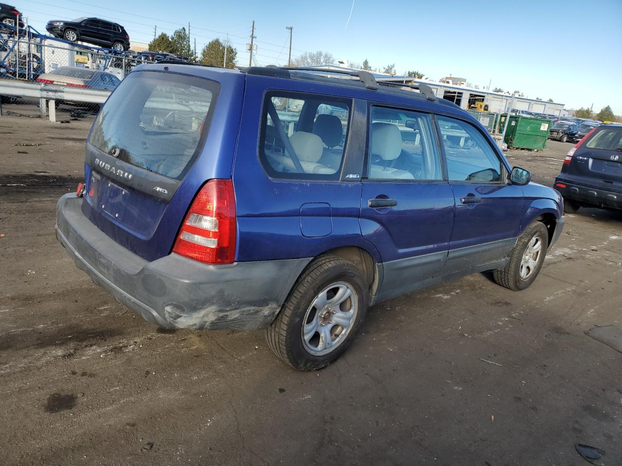 2004 Subaru Forester VIN JF1SG63694H705254 Copart auction photo, all over / hail damage thumbnail 3