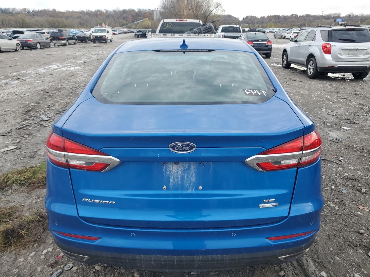 2020 Ford Fusion VIN 3FA6P0T91LR129634 Copart auction photo, front end damage thumbnail 6