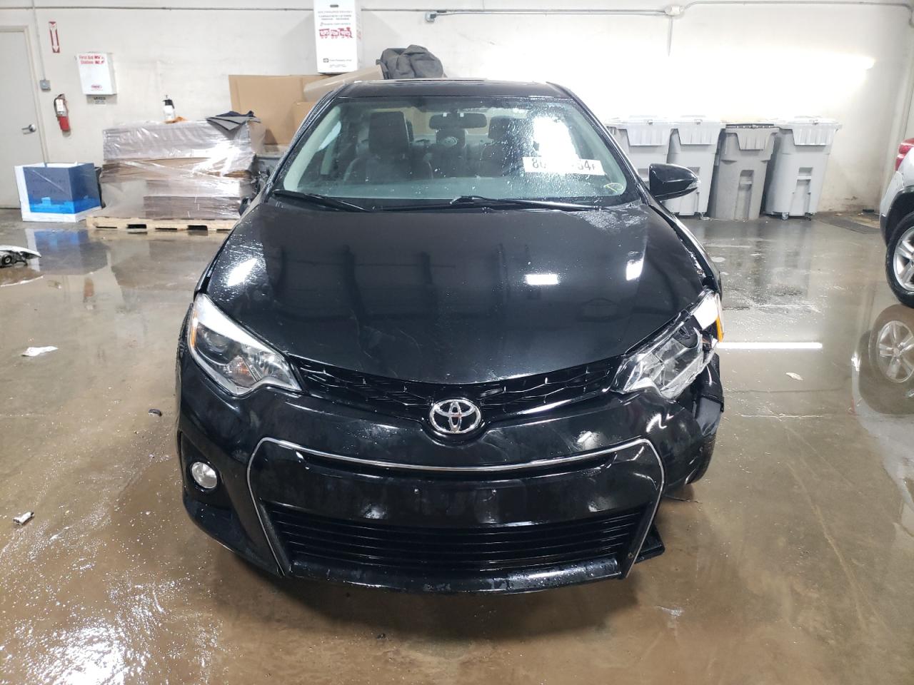 2014 Toyota Corolla VIN 2T1BURHE4EC138395 Copart auction photo, side / front end damage thumbnail 5
