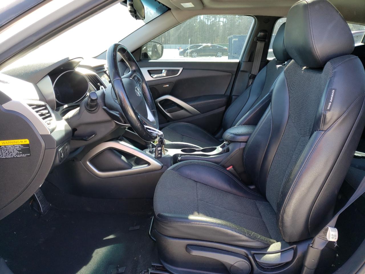 2014 Hyundai Veloster VIN KMHTC6AD7EU194935 Copart auction photo, side damage thumbnail 7