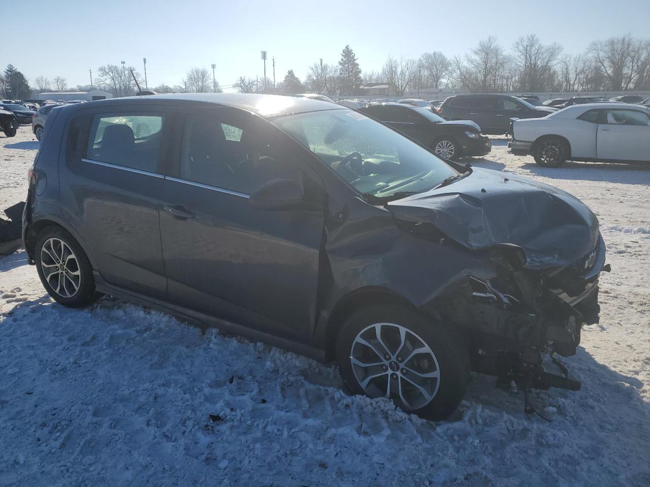 2018 Chevrolet Sonic VIN 1G1JD6SH8J4110389 Copart auction photo, front end / rear end damage thumbnail 4