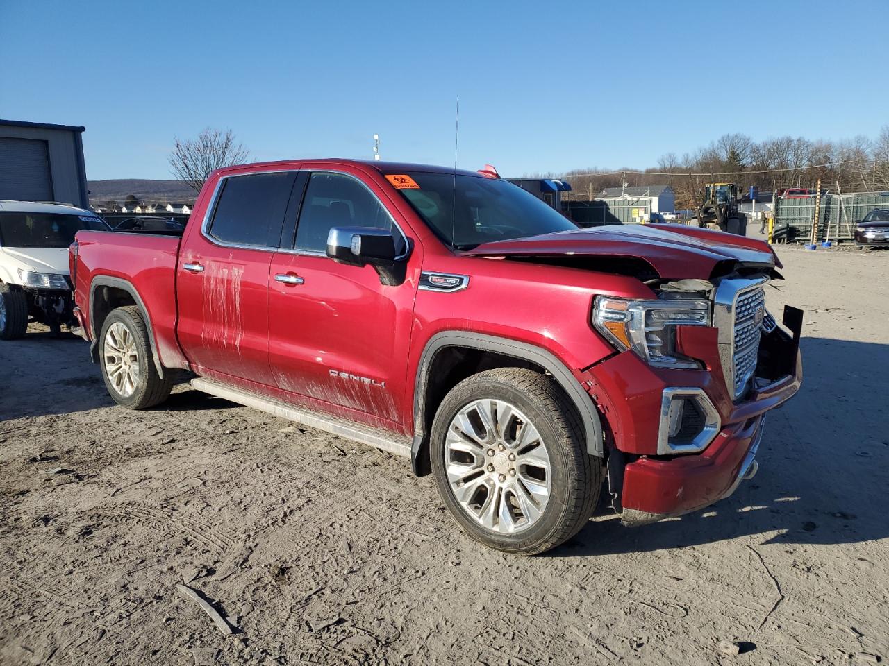 2020 GMC Sierra VIN 1GTU9FELXLZ111796 Copart auction photo, front end / side damage thumbnail 4