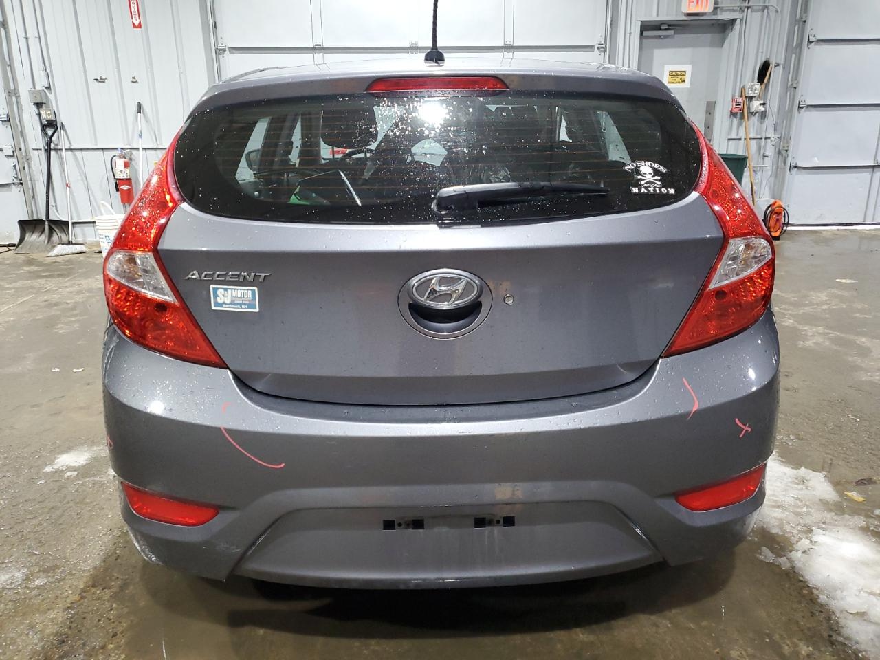 2014 Hyundai Accent VIN KMHCT5AE3EU193946 Copart auction photo, front end / side damage thumbnail 6