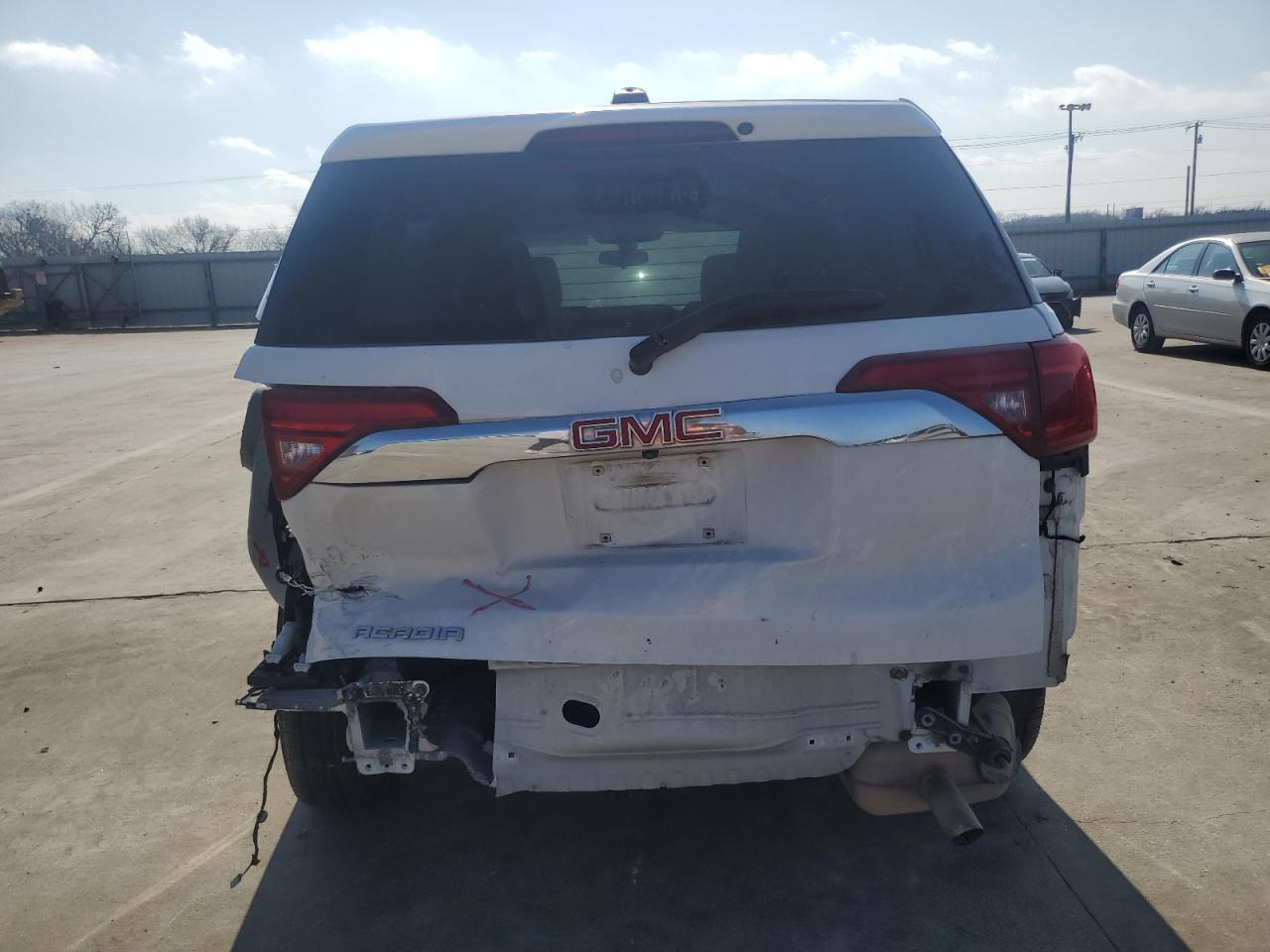 2019 GMC Acadia VIN 1GKKNKLA6KZ195437 Copart auction photo, rear end / hail damage thumbnail 6