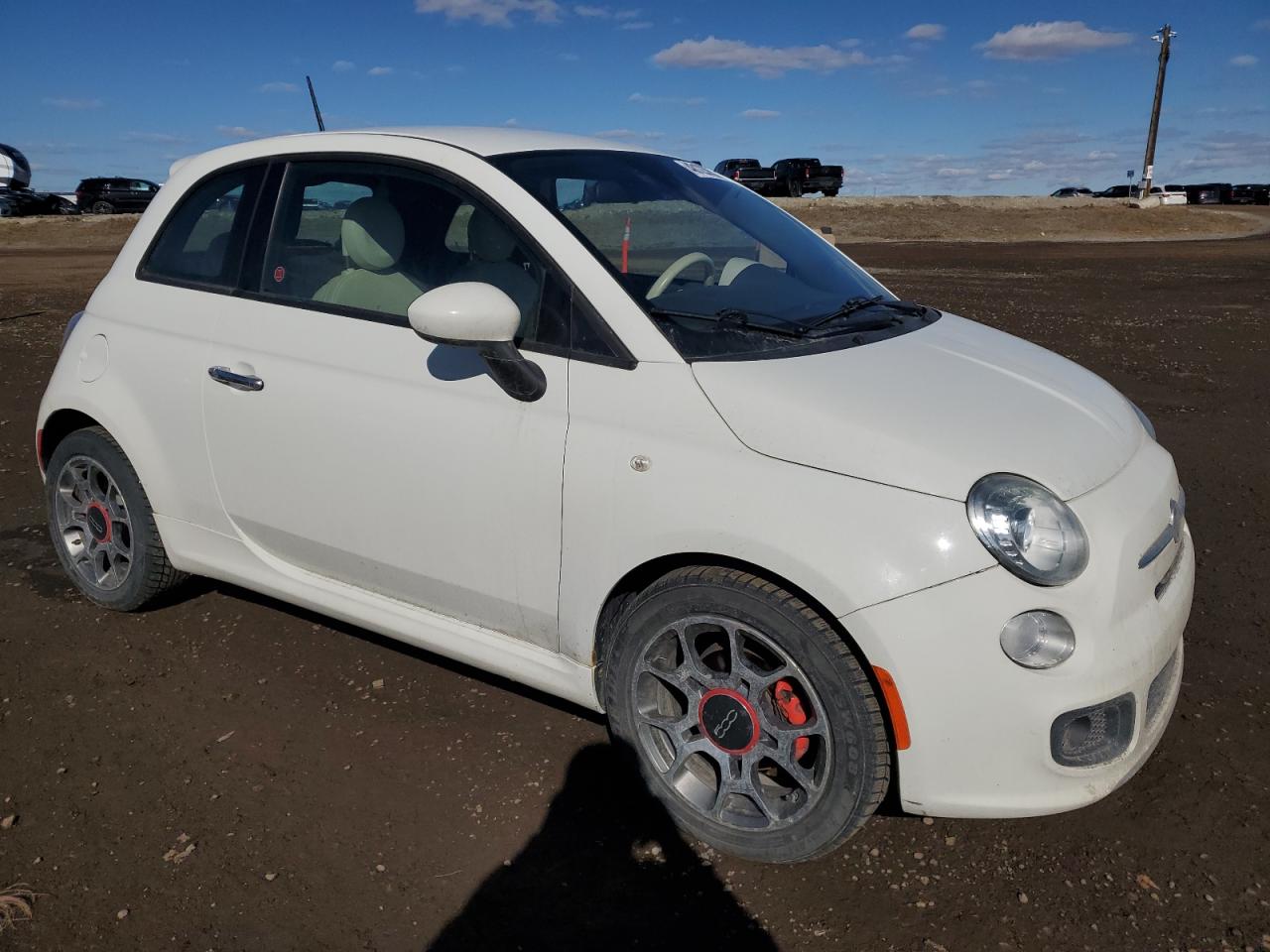 2014 Fiat 500 VIN 3C3CFFBR7ET205565 Copart auction photo, rear end / minor dent/scratches damage thumbnail 4