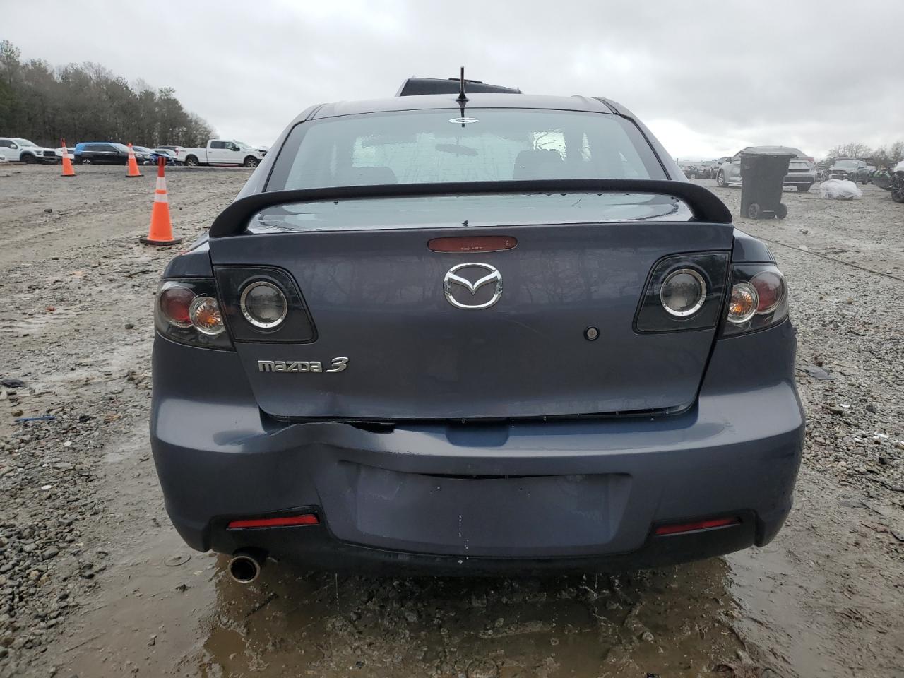 2007 Mazda 3 VIN JM1BK12F971641307 Copart auction photo, side / rear end damage thumbnail 6