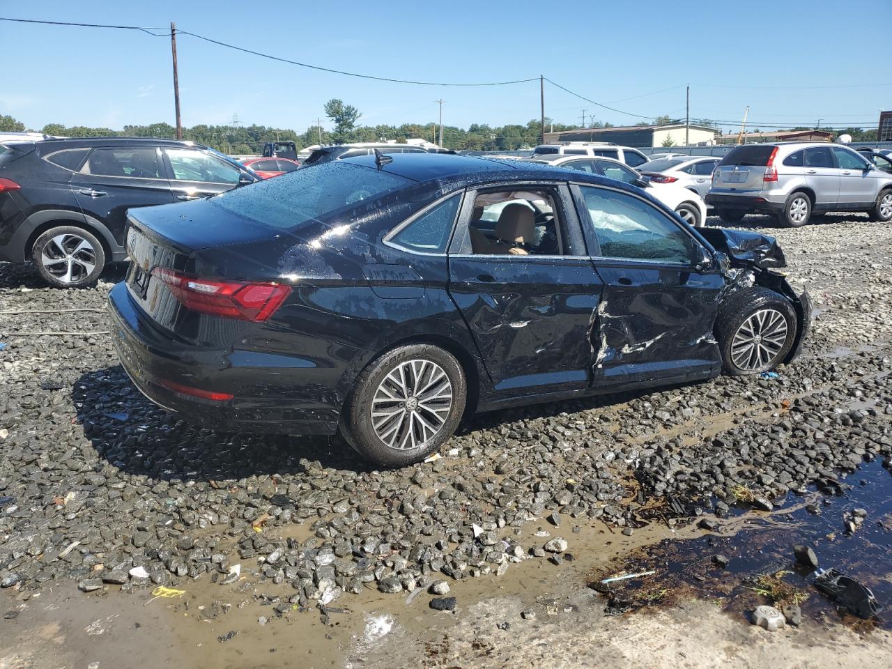 2021 Volkswagen Jetta VIN 3VWC57BU6MM043135 Copart auction photo, side / front end damage thumbnail 3