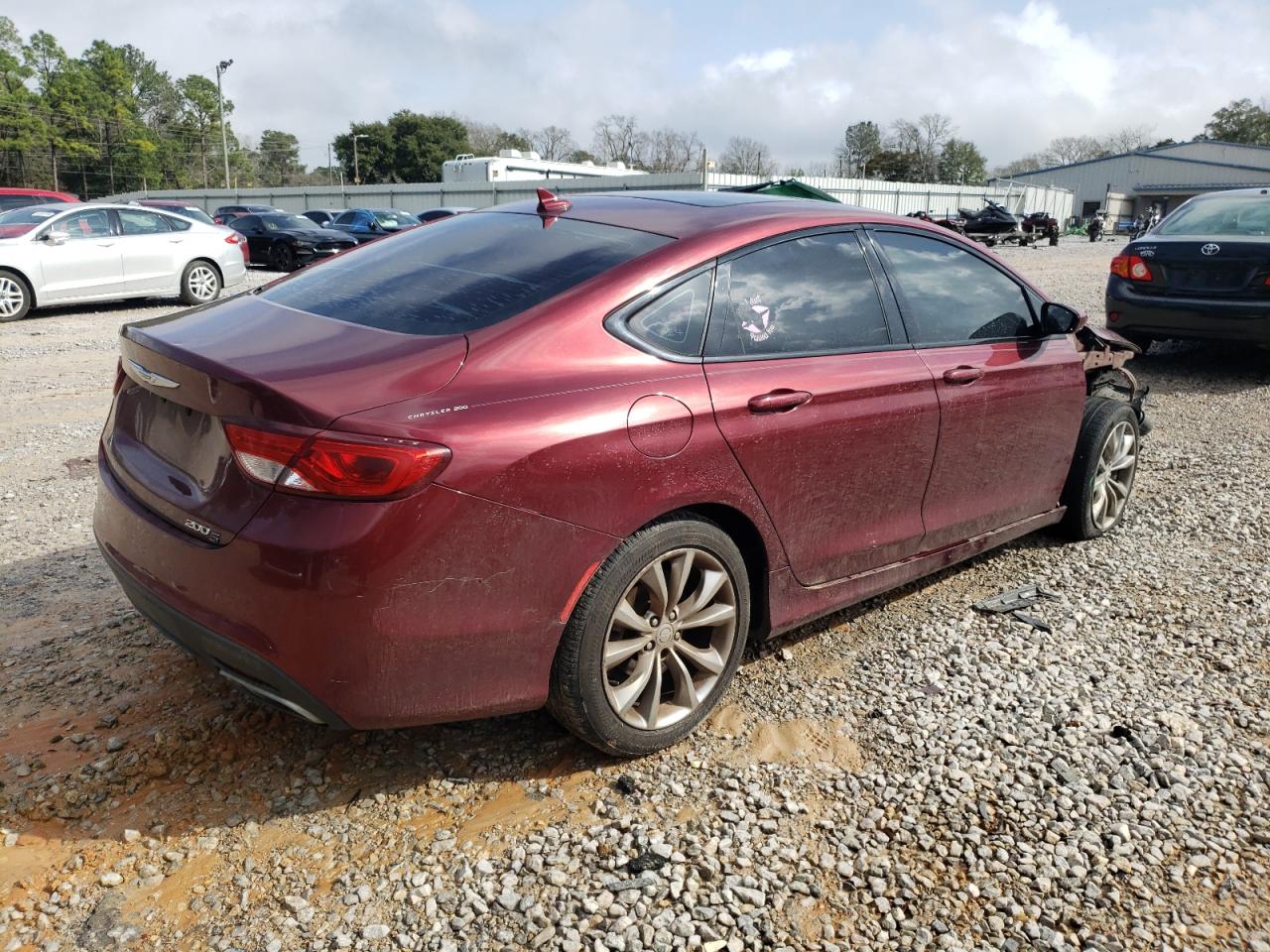 2015 Chrysler 200 VIN 1C3CCCBG4FN551466 Copart auction photo, stripped damage thumbnail 3