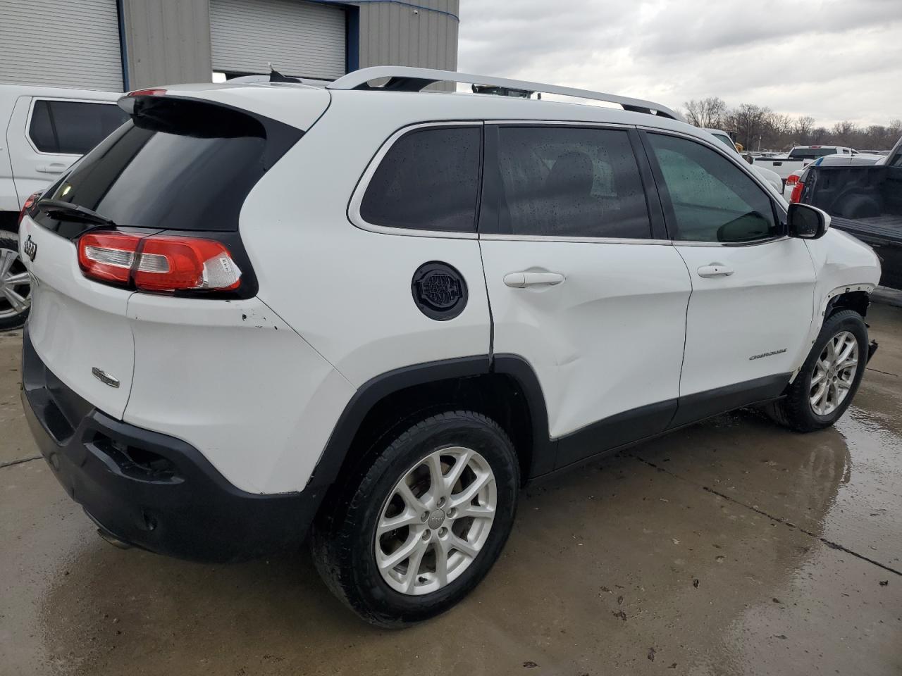 2014 Jeep Grand Cherokee VIN 1C4PJMCS3EW128477 Copart auction photo, front end / side damage thumbnail 3