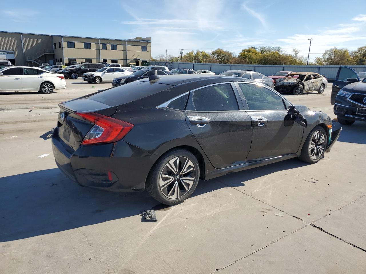 2018 Honda Civic VIN JHMFC1F45JX027591 Copart auction photo, front end damage thumbnail 3