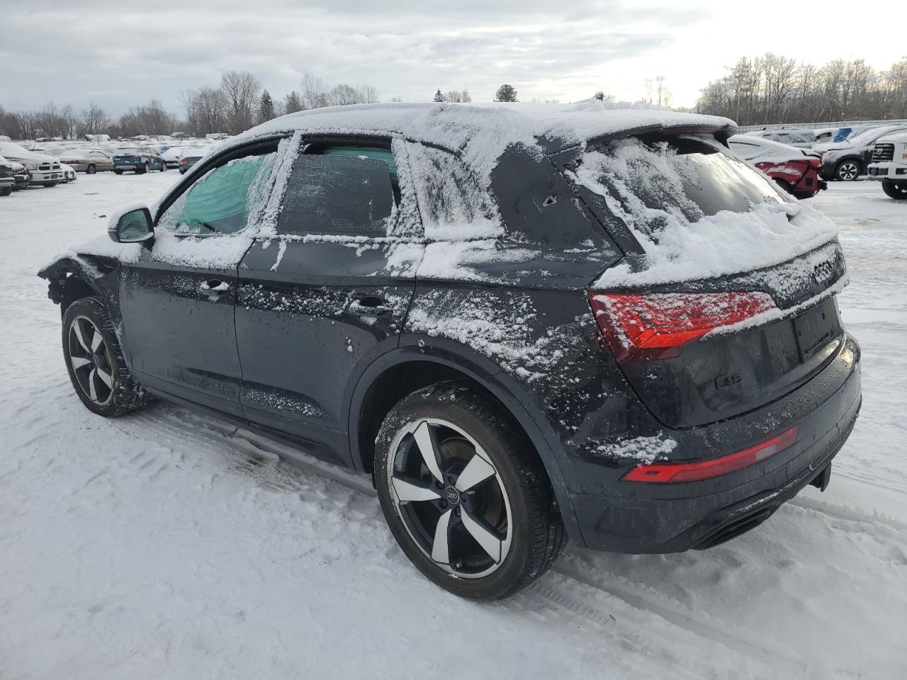 2023 Audi Q5 VIN WA1EAAFY8P2139307 Copart auction photo, front end / side damage thumbnail 2