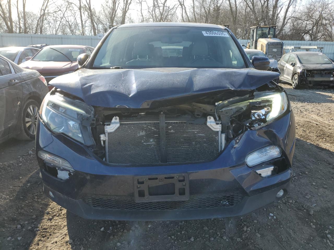 2017 Honda Pilot VIN 5FNYF6H75HB006153 Copart auction photo, front end damage thumbnail 5