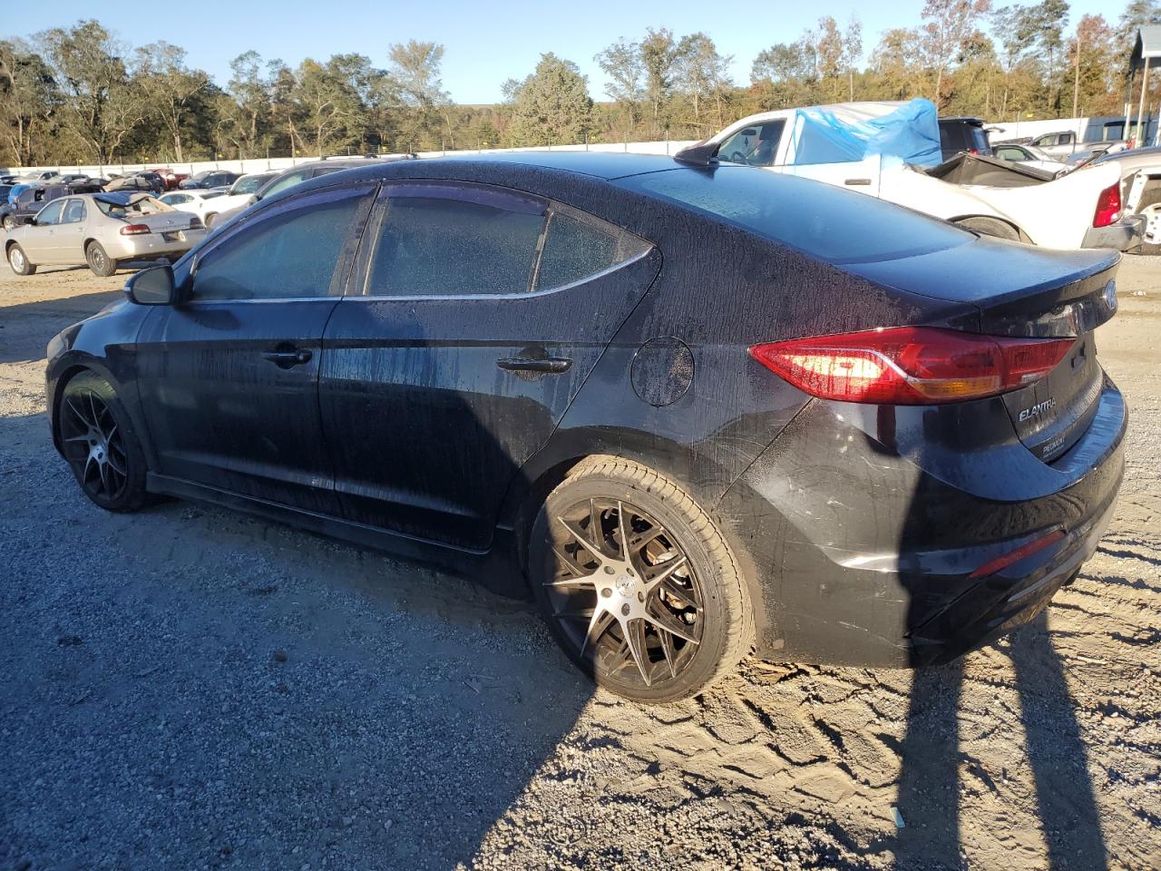 2018 Hyundai Elantra VIN KMHD04LB2JU597177 Copart auction photo, front end damage thumbnail 2