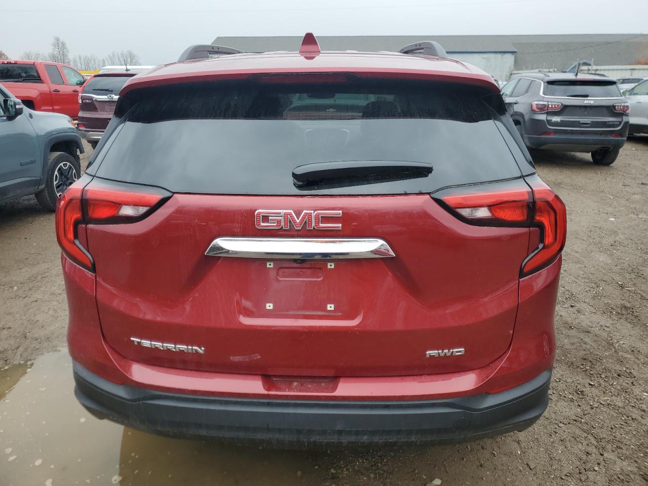 2019 GMC Terrain VIN 3GKALTEVXKL117192 Copart auction photo, front end / side damage thumbnail 6