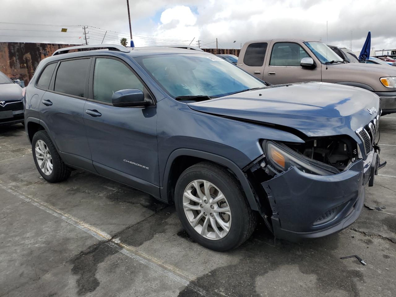 2021 Jeep Grand Cherokee VIN 1C4PJLCB7MD173703 Copart auction photo, front end damage thumbnail 4