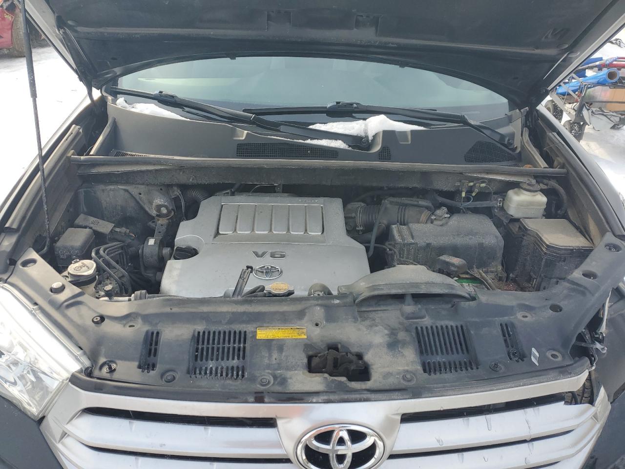 2012 Toyota Highlander VIN 5TDBK3EH3CS111713 Copart auction photo, front end / side damage thumbnail 13