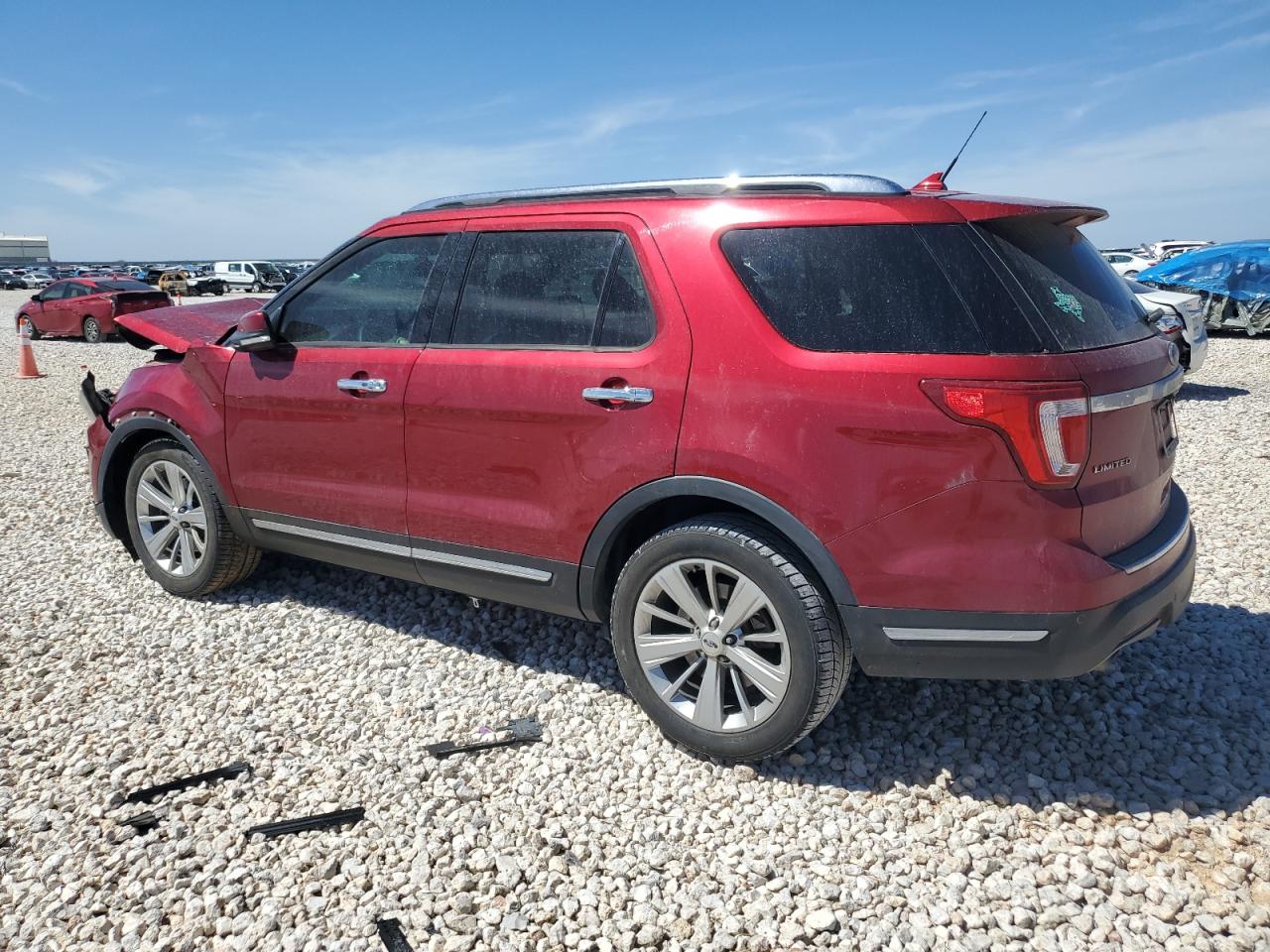 2018 Ford Explorer VIN 1FM5K7FH9JGC93360 Copart auction photo, front end damage thumbnail 2