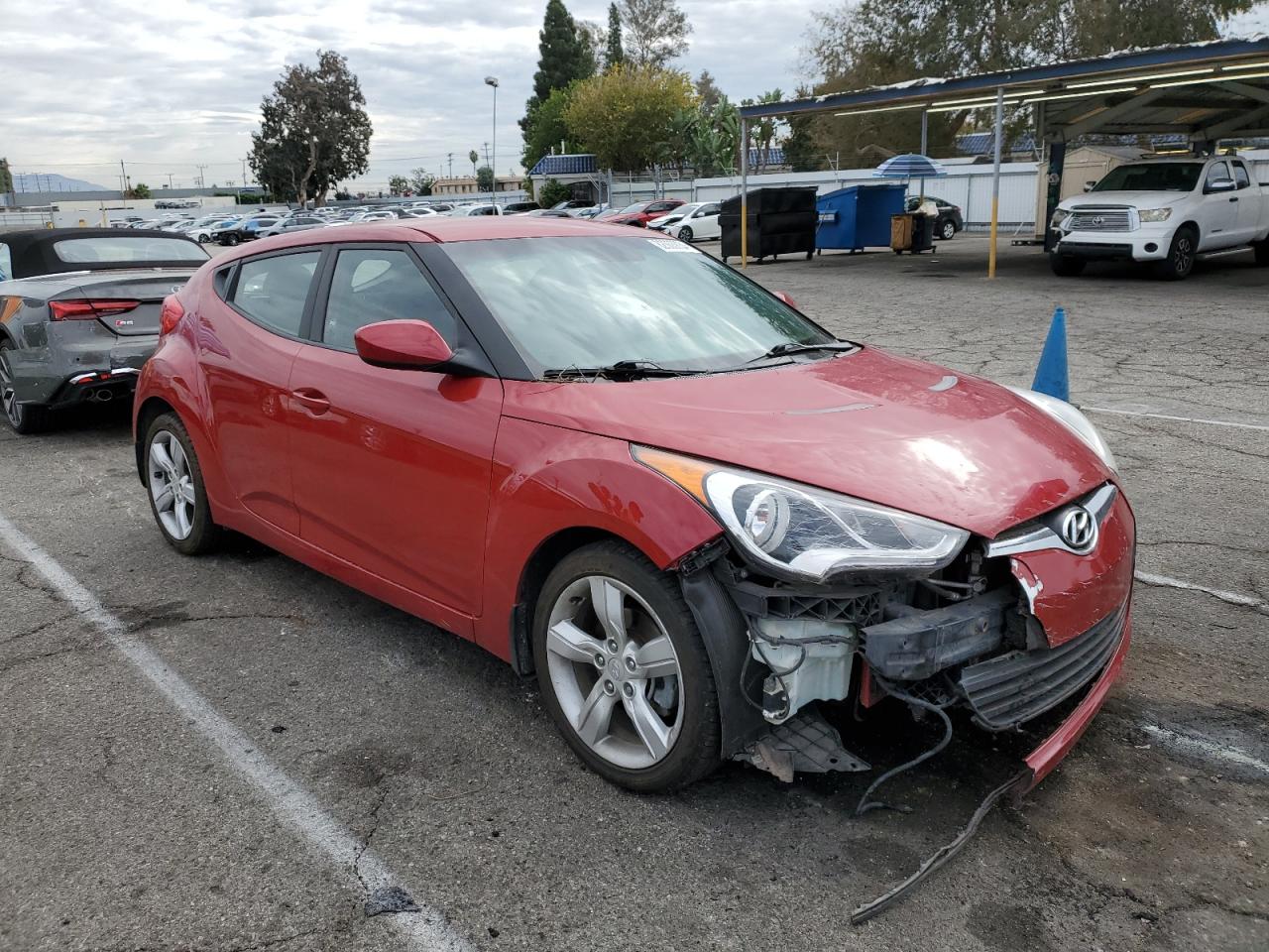 2013 Hyundai Veloster VIN KMHTC6ADXDU086355 Copart auction photo, front end / minor dent/scratches damage thumbnail 4
