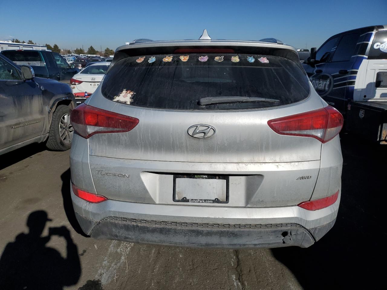 2017 Hyundai Tucson VIN KM8J3CA47HU541271 Copart auction photo, front end damage thumbnail 6