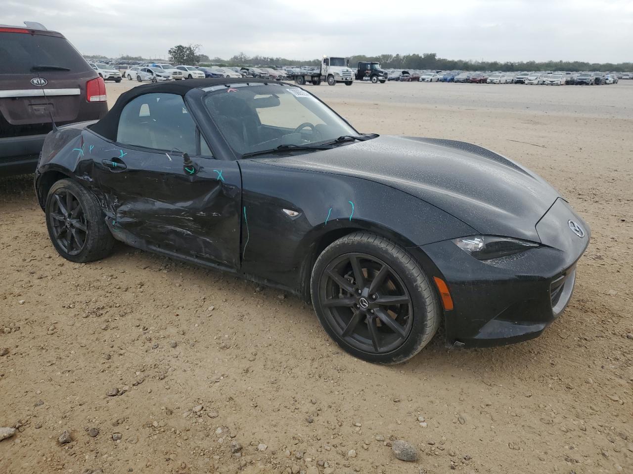 2016 Mazda MX-5 VIN JM1NDAC77G0103029 Copart auction photo, side damage thumbnail 4