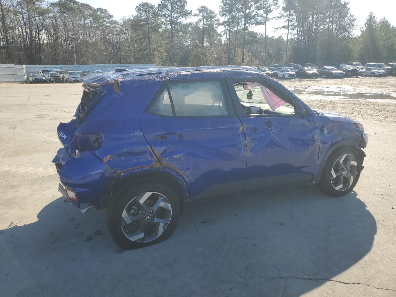 2024 Hyundai Venue VIN KMHRC8A37RU328510 Copart auction photo, all over damage thumbnail 3