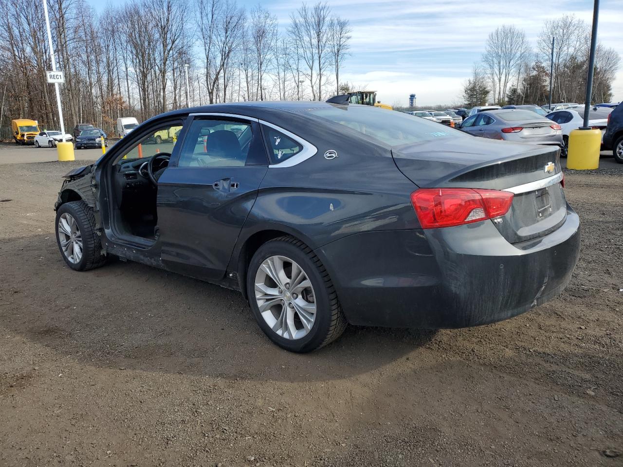 2015 Chevrolet Impala VIN 2G1125S38F9228418 Copart auction photo, front end / side damage thumbnail 2