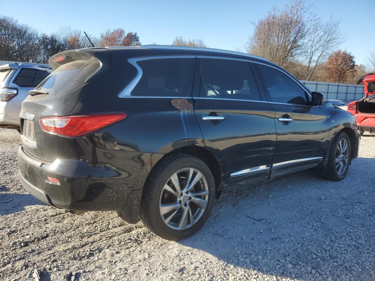 2015 Infiniti QX60 VIN 5N1AL0MM4FC517765 Copart auction photo, all over damage thumbnail 3