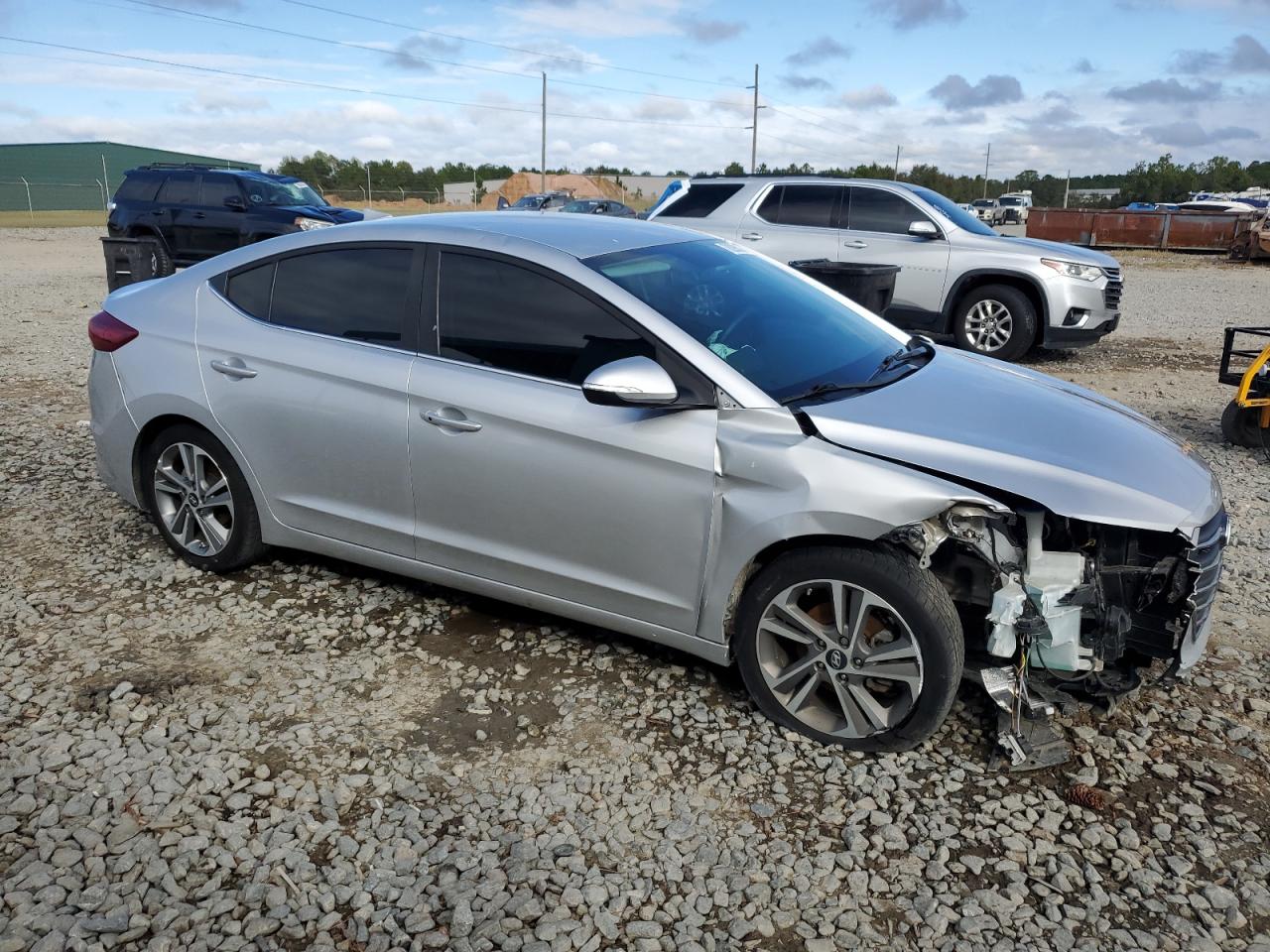 2018 Hyundai Elantra VIN KMHD84LF4JU503036 Copart auction photo, front end / rear end damage thumbnail 4
