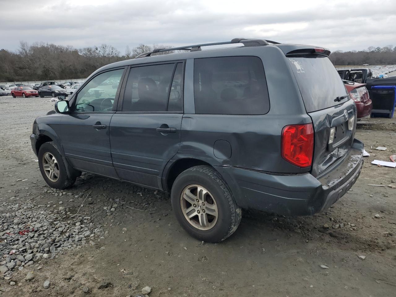 2004 Honda Pilot VIN 2HKYF18514H571254 Copart auction photo, rear end / front end damage thumbnail 2