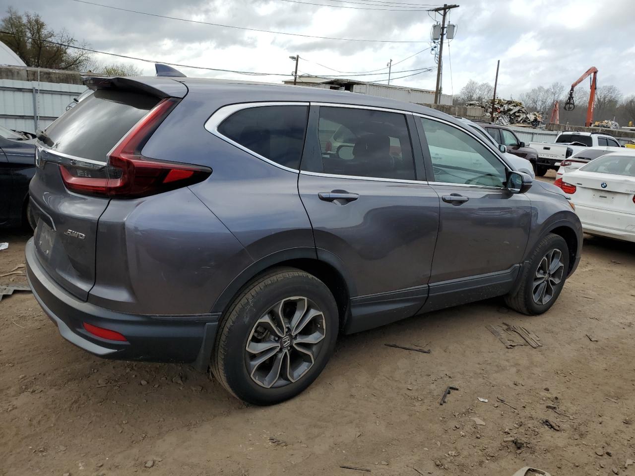 2021 Honda CR-V VIN 7FARW2H89ME007603 Copart auction photo, side damage thumbnail 3