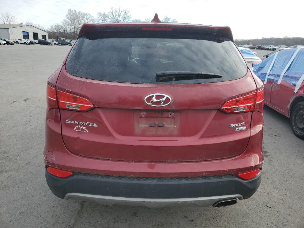 2014 Hyundai Santa Fe VIN 5XYZTDLB5EG198319 Copart auction photo, front end damage thumbnail 6