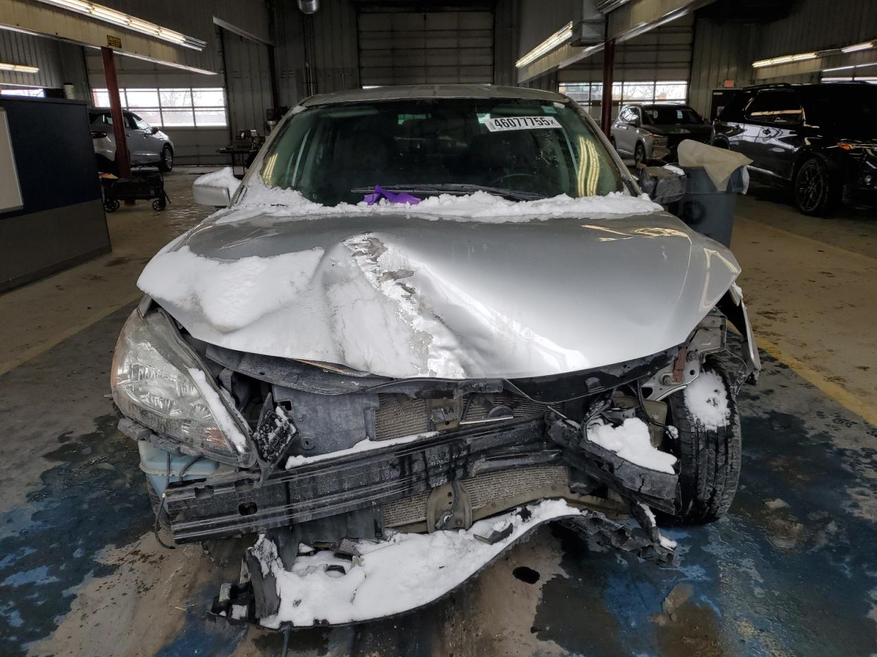 2013 Nissan Sentra VIN 1N4AB7AP0DN902455 Copart auction photo, front end damage thumbnail 5