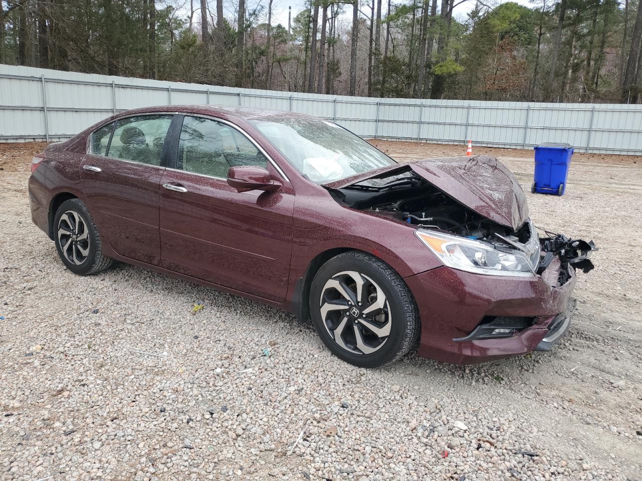 2017 Honda Accord VIN 1HGCR2F82HA046058 Copart auction photo, front end damage thumbnail 4