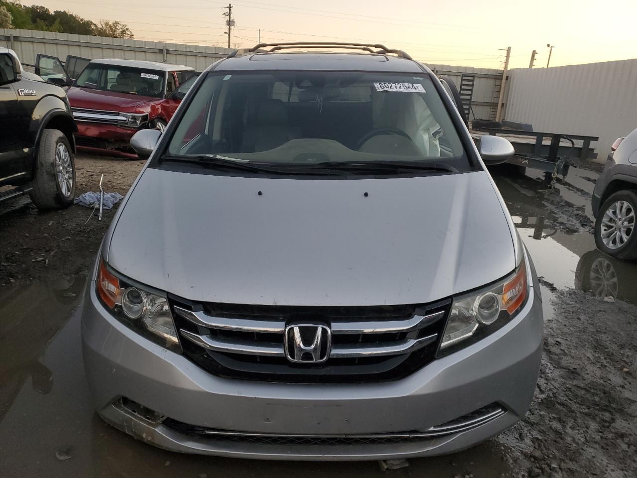 2015 Honda Odyssey VIN 5FNRL5H69FB113654 Copart auction photo, side damage thumbnail 5