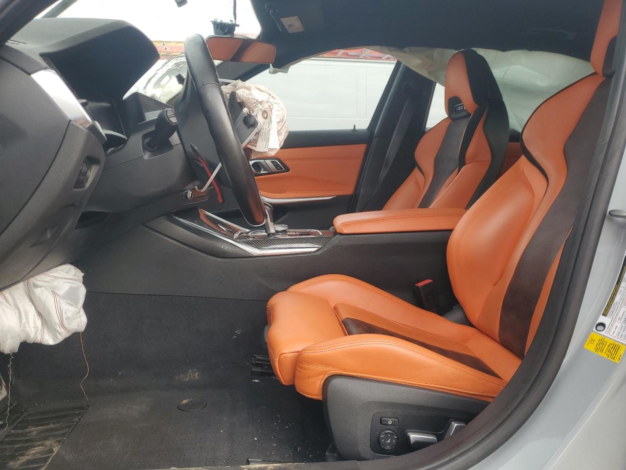 2021 BMW M3 VIN WBS33AY05MFL36690 Copart auction photo, front end / side damage thumbnail 7