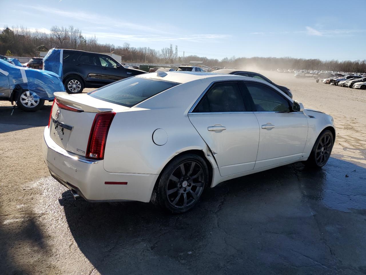 2009 Cadillac CTS VIN 1G6DJ577990146489 Copart auction photo, all over damage thumbnail 3
