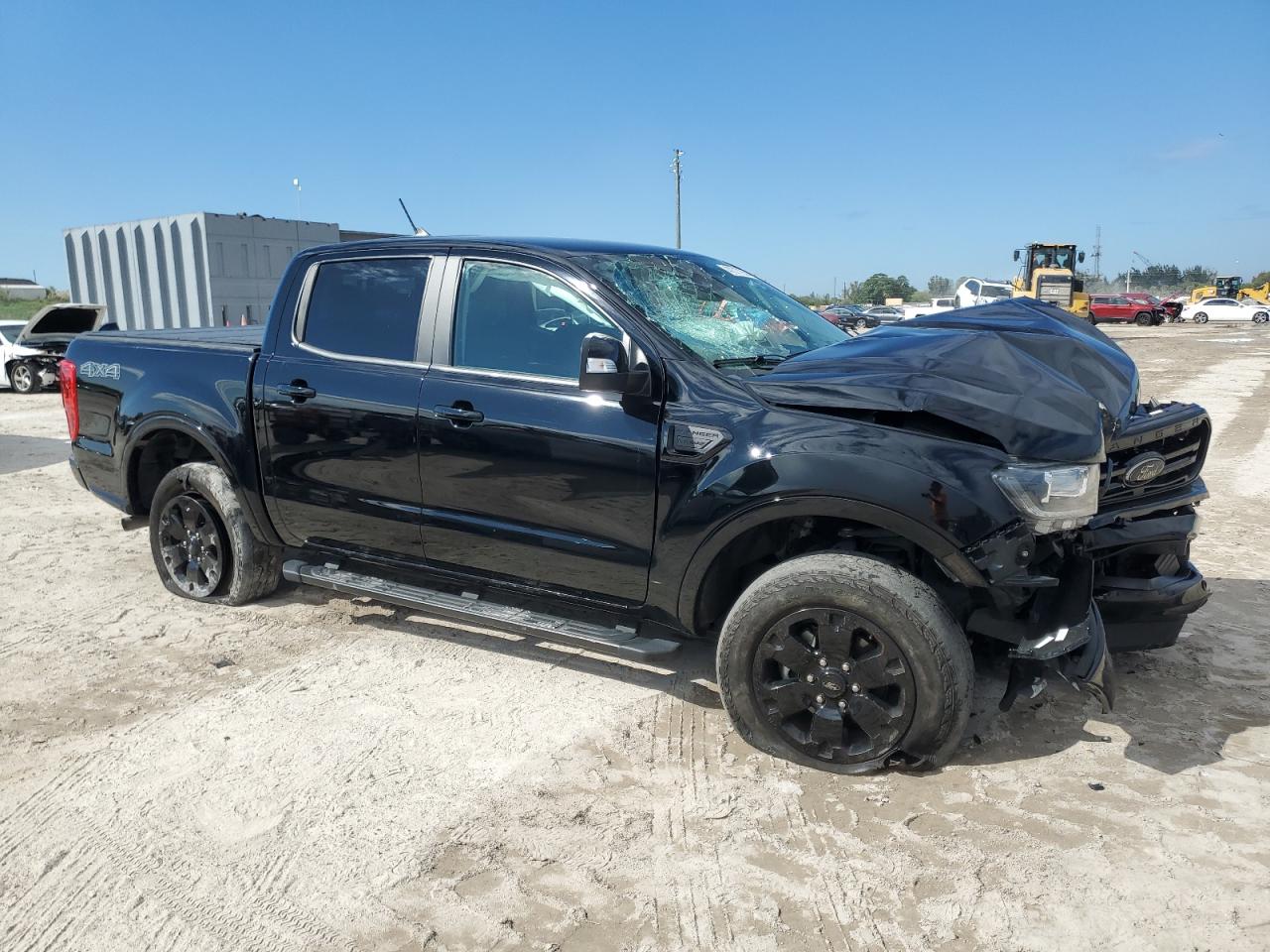 2022 Ford Ranger VIN 1FTER4FH8NLD30023 Copart auction photo, front end / side damage thumbnail 4