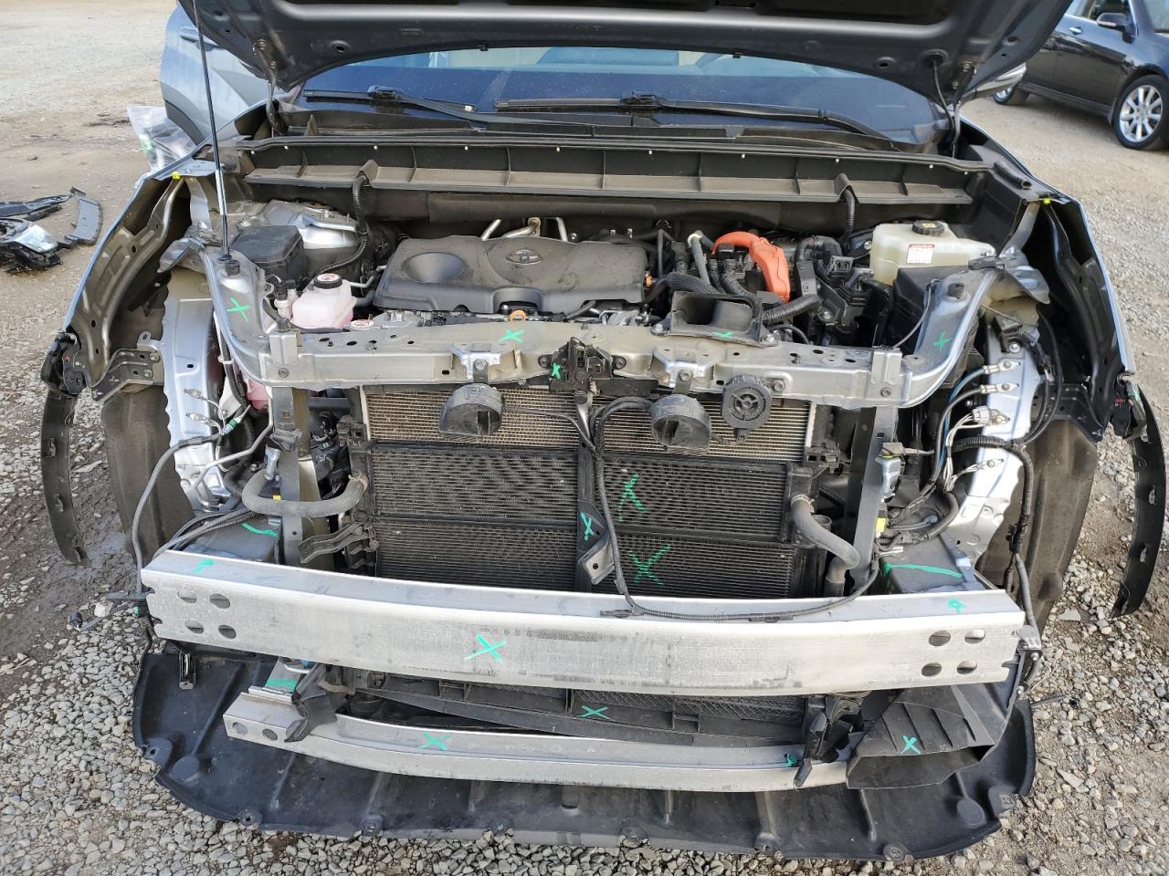 2021 Toyota Highlander VIN 5TDEBRCH9MS020417 Copart auction photo, all over damage thumbnail 12