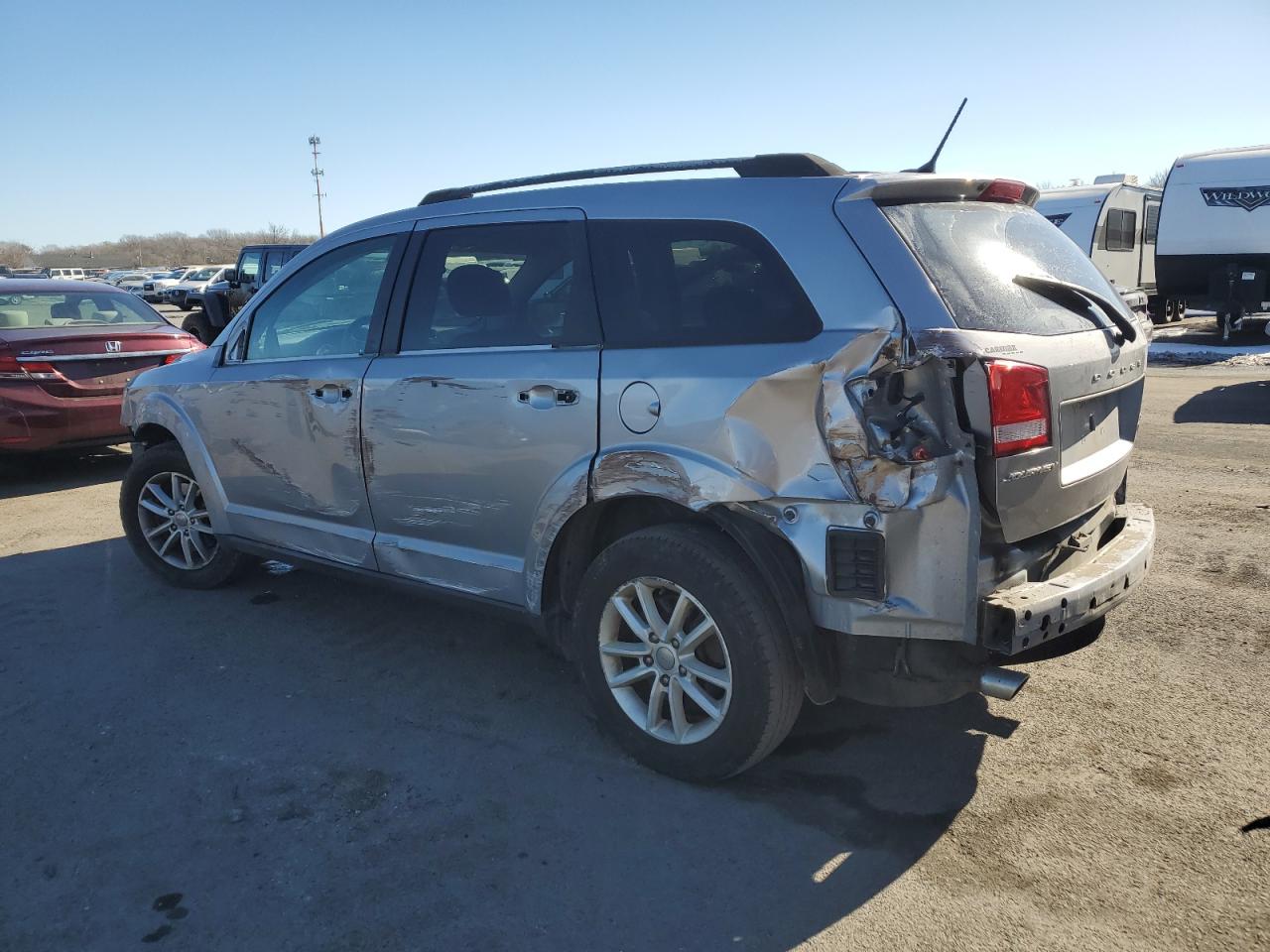 2017 Dodge Journey VIN 3C4PDCBGXHT589930 Copart auction photo, front end / side damage thumbnail 2