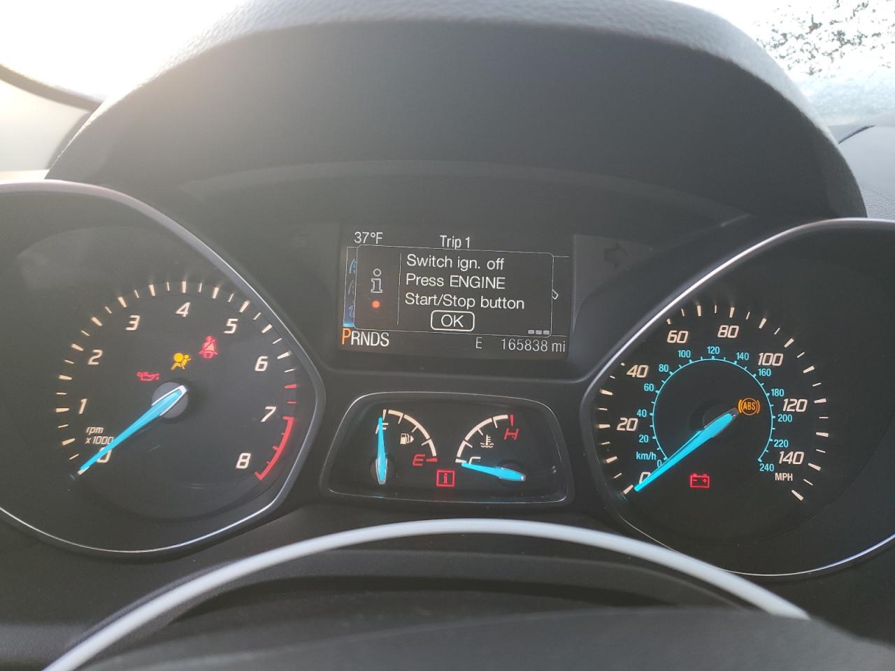 2014 Ford Escape VIN 1FMCU9J94EUE45307 Copart auction photo, front end damage thumbnail 9