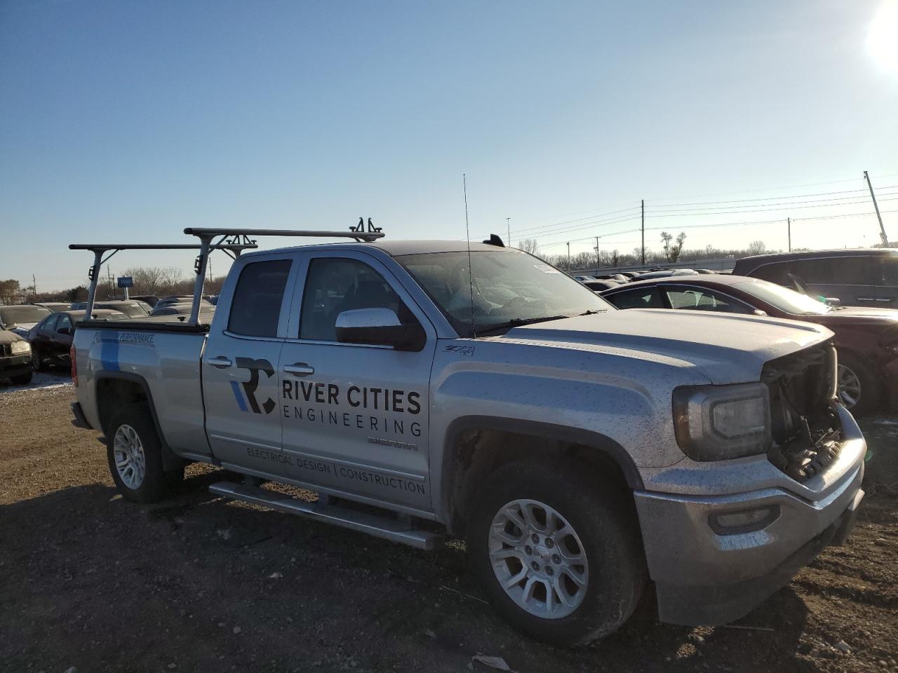 2017 GMC Sierra VIN 1GTV2MEC9HZ109011 Copart auction photo, front end damage thumbnail 4