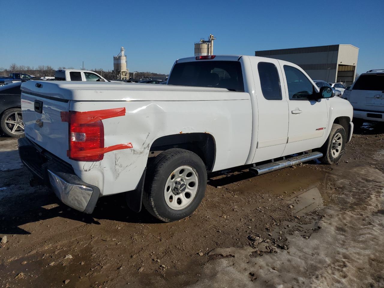 2007 Chevrolet Silverado VIN 1GCEK19Y27Z614309 Copart auction photo, side damage thumbnail 3