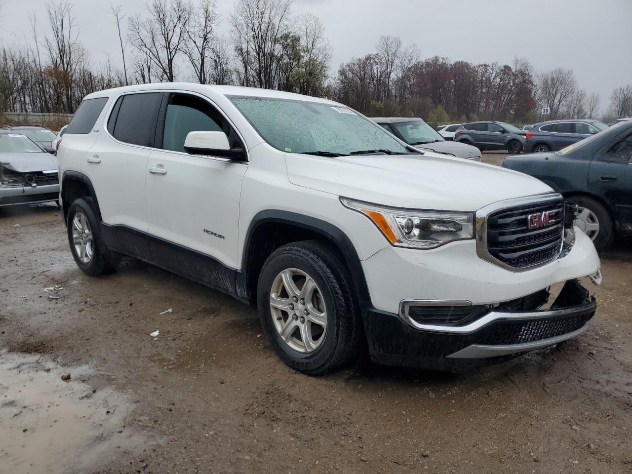 2019 GMC Acadia VIN 1GKKNKLA8KZ174864 Copart auction photo, front end / side damage thumbnail 4