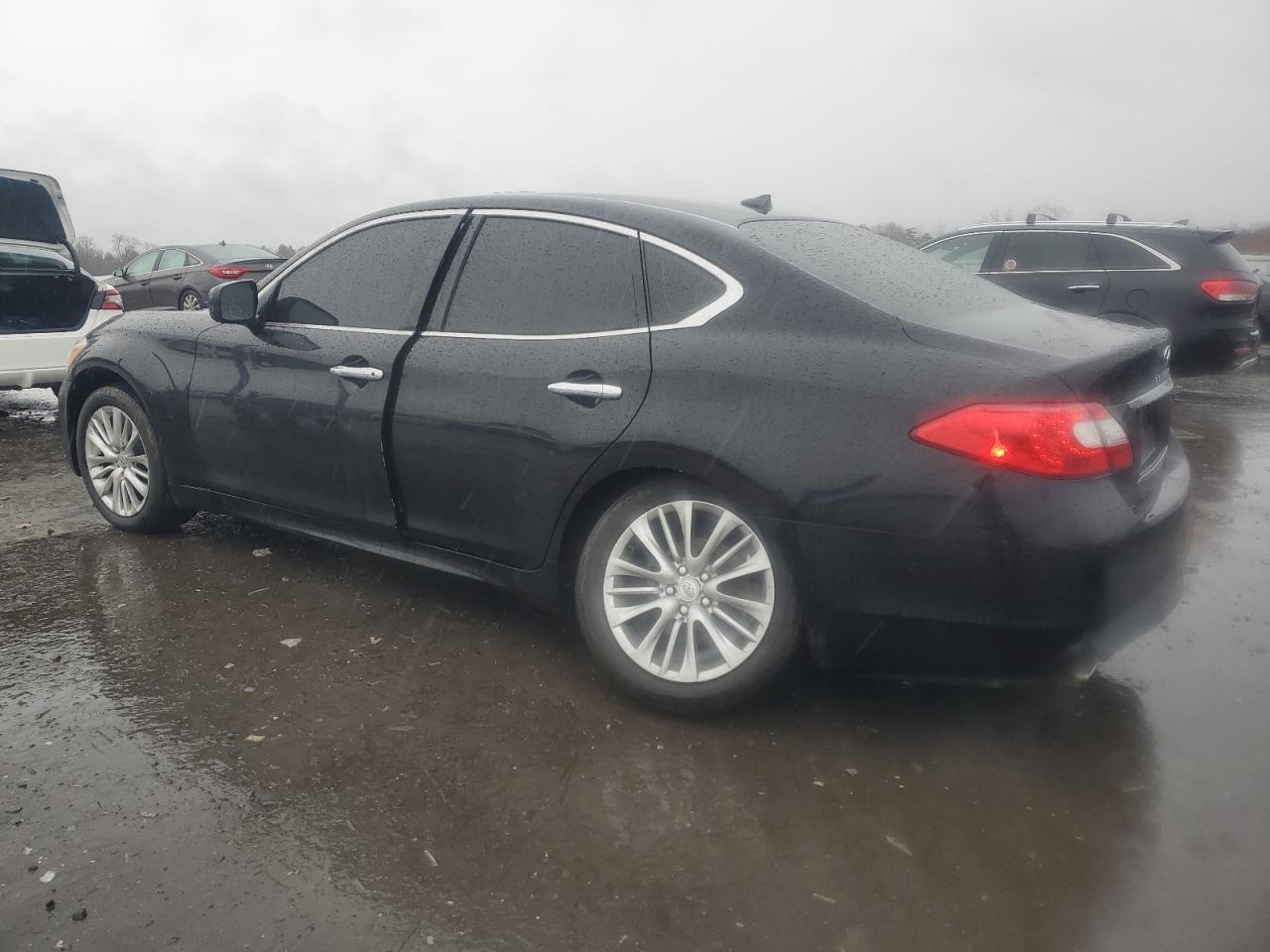 2012 Infiniti M VIN JN1BY1AR2CM392337 Copart auction photo, front end / undercarriage damage thumbnail 2