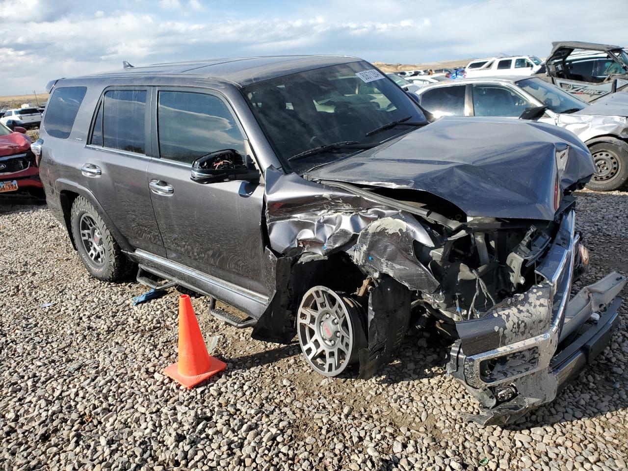 2021 Toyota 4Runner VIN JTEKU5JR7M5888595 Copart auction photo, all over damage thumbnail 4