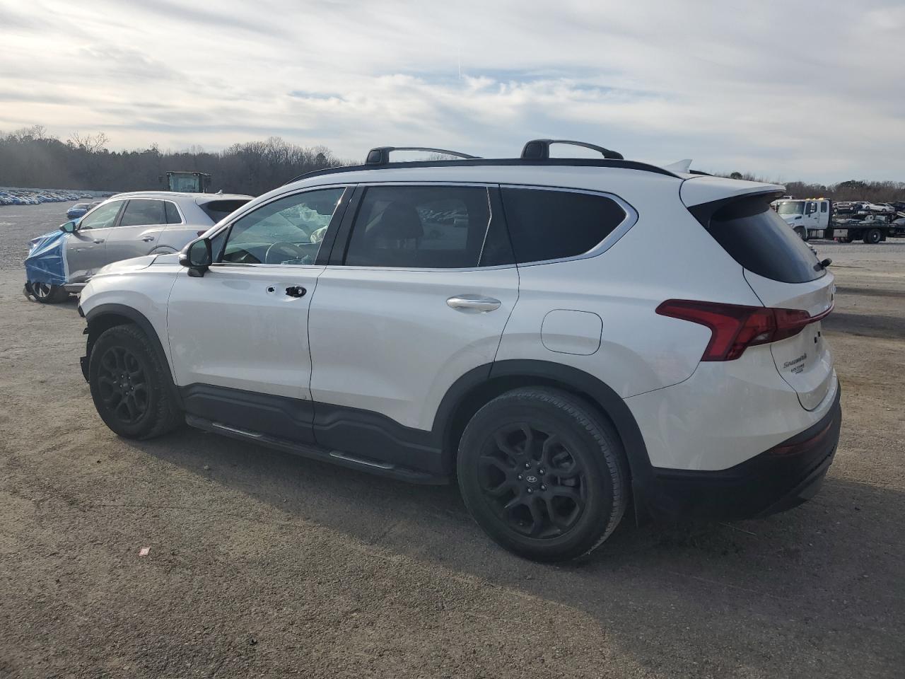 2022 Hyundai Santa Fe VIN 5NMS64AJ7NH480163 Copart auction photo, front end / side damage thumbnail 2
