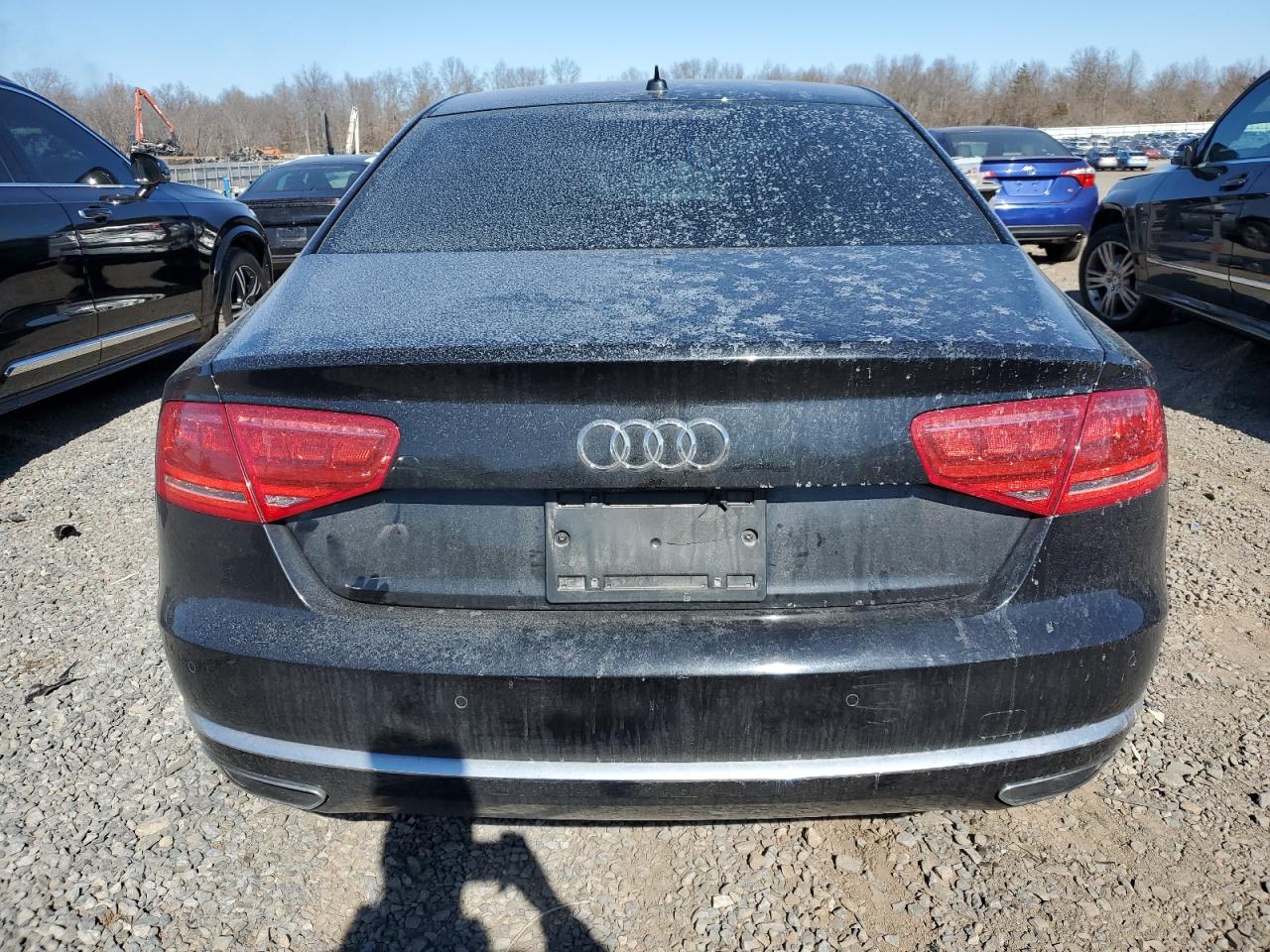 2014 Audi A8 VIN WAUR2AFDXEN005361 Copart auction photo, front end damage thumbnail 6