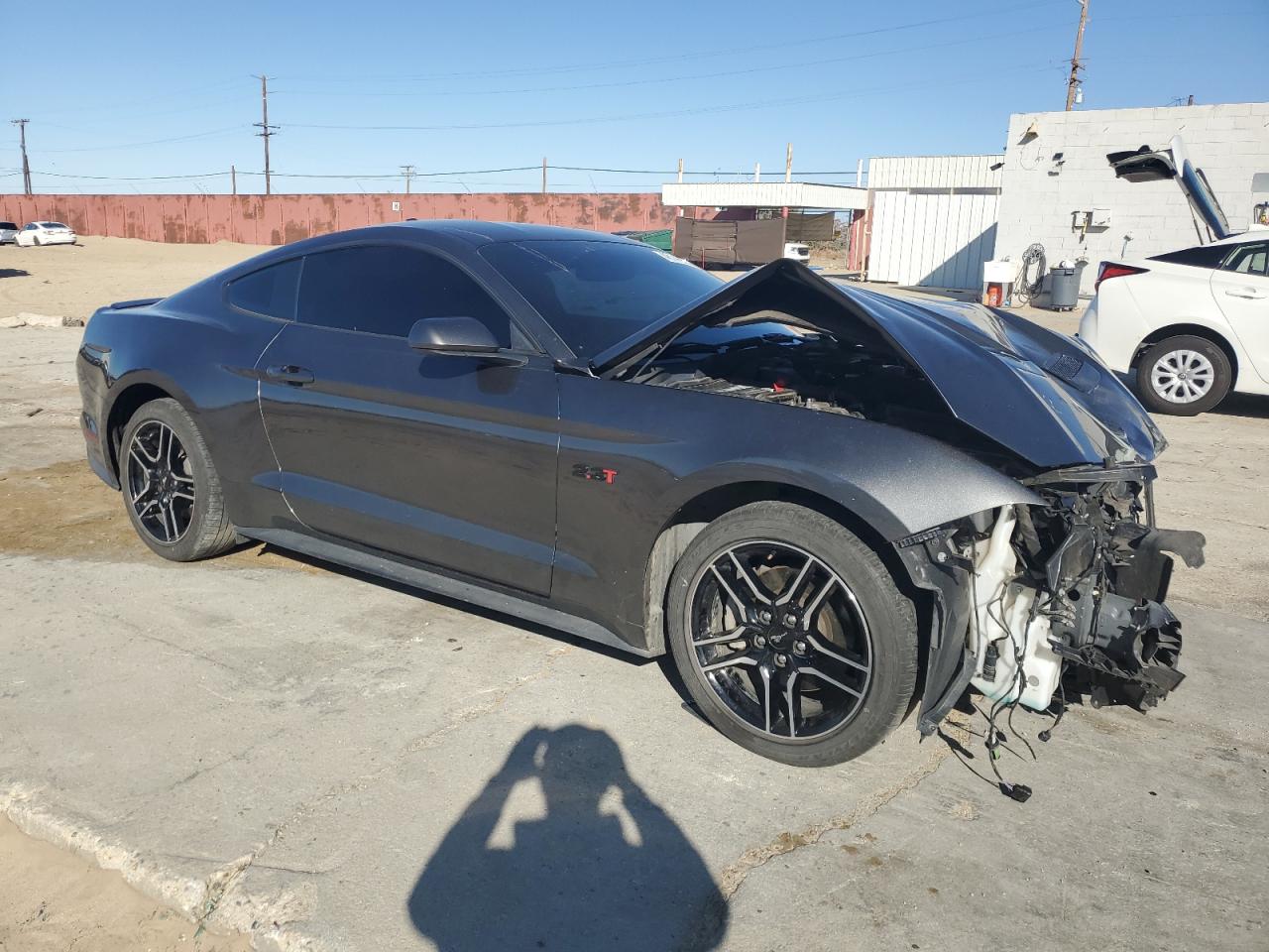 2020 Ford Mustang VIN 1FA6P8TH0L5170202 Copart auction photo, front end damage thumbnail 4