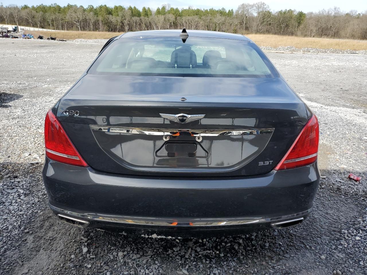 2018 Genesis G90 VIN KMHG34JA9JU043262 Copart auction photo, side / rear end damage thumbnail 6